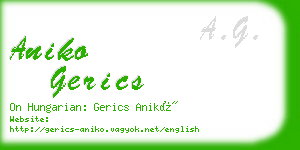 aniko gerics business card